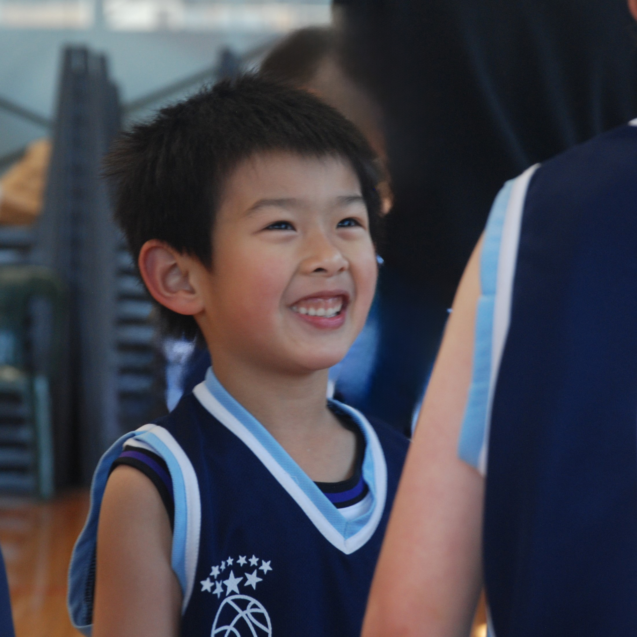 Young smiling player